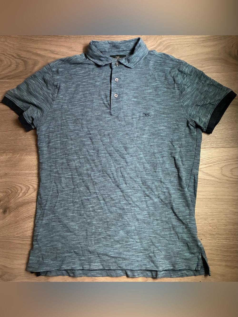Rodd & Gunn Polo Shirt Mens Large Blue Navy Sports Fit 100% Cotton Logo Casual